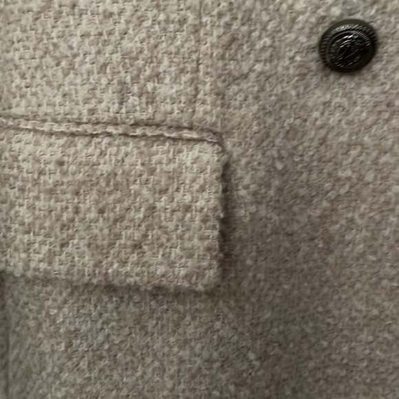 Zara Jackets & Coats Longline Wool Blend Boucl Blazer From Zara